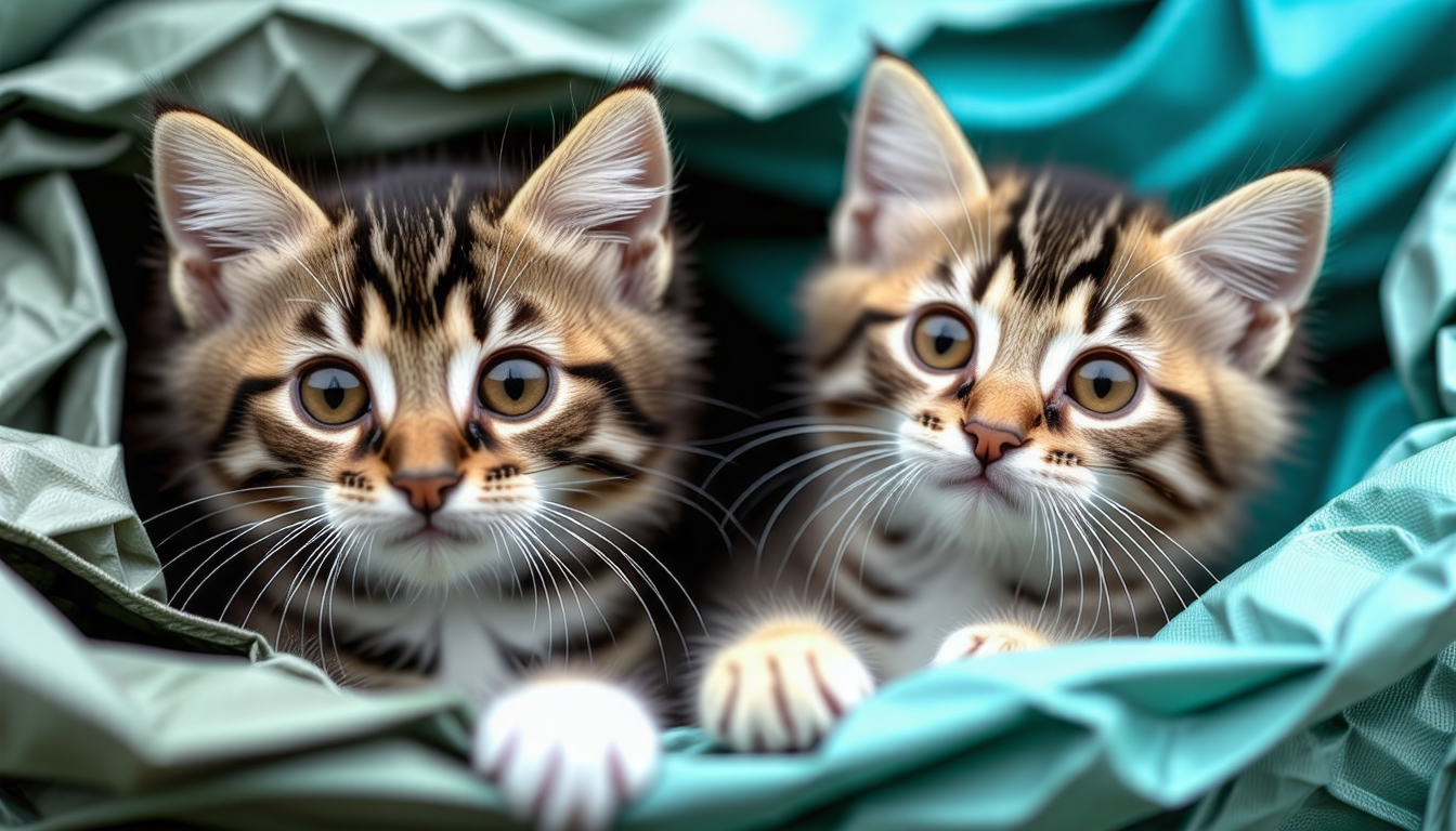 découvrez l'incroyable histoire de ces deux adorables chatons sauvés de la mort certaine dans un sac poubelle à moulins ! qui est leur héros ?