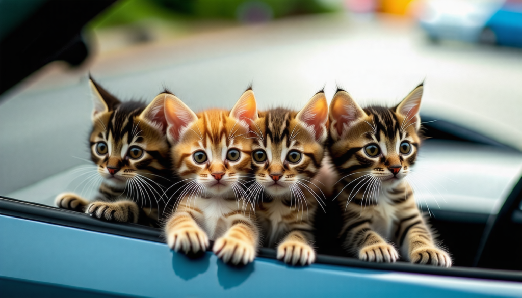 des chatons jetés d'une voiture à nîmes : découvrez ce qui va advenir de ces petits innocents.