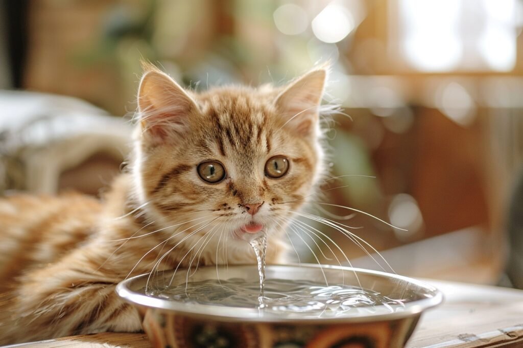 L’importance de l’eau dans l’alimentation de votre chat