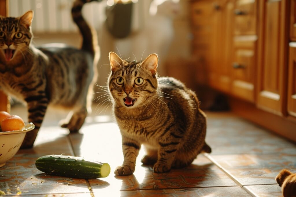 La vérité sur les chats et leur peur des concombres