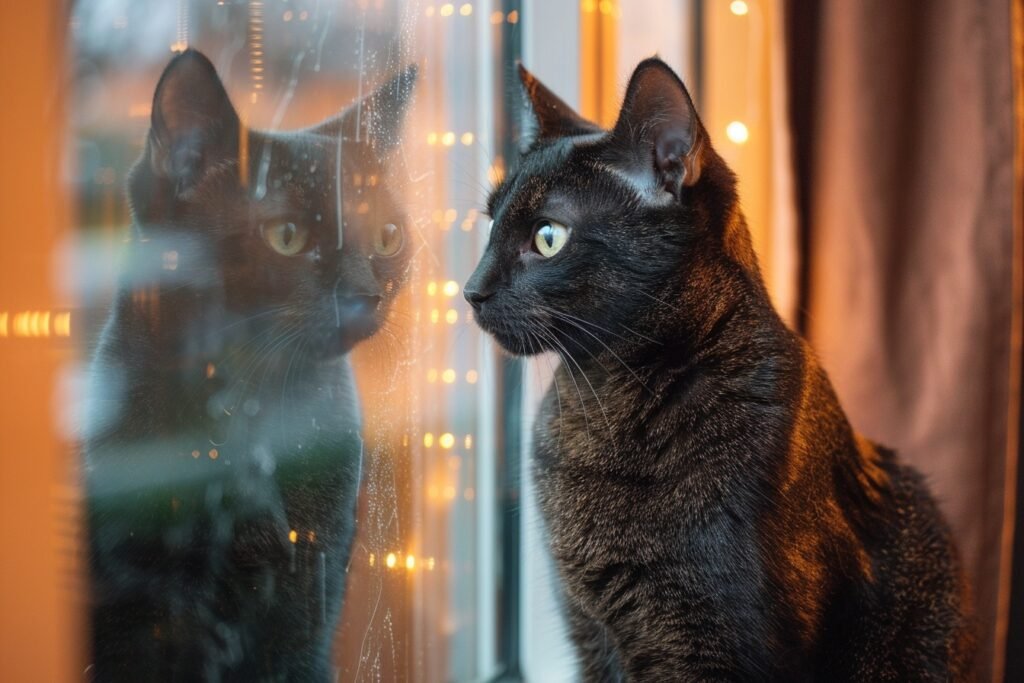 Les chats et le reflet : Comportement et explications