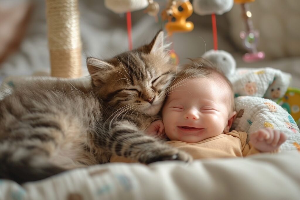 Les chats et les bébés : Construire une relation sûre dès le départ