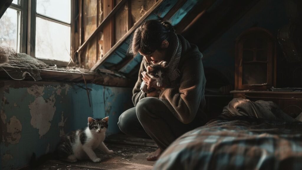 Comment ces propriétaires ont-ils fait une incroyable découverte dans leur grenier ? Des chatons piégés les surprennent !