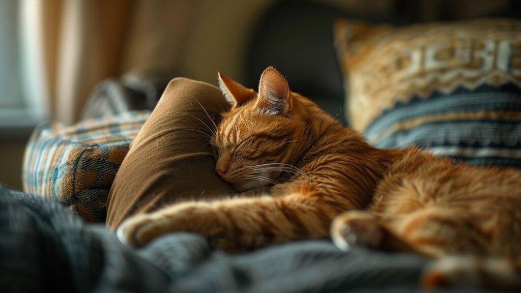 Les techniques pour calmer un chat pendant un orage