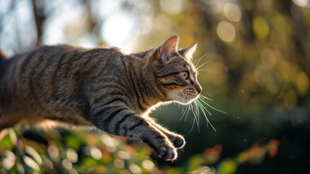 Pourquoi les chats atterrissent toujours sur leurs pattes